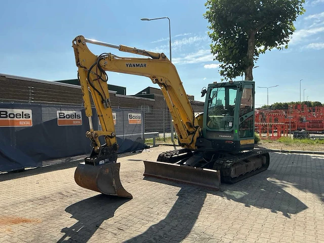2014 yanmar vio80-u midi rupsgraafmachine binnendraaier - afbeelding 12 van  34