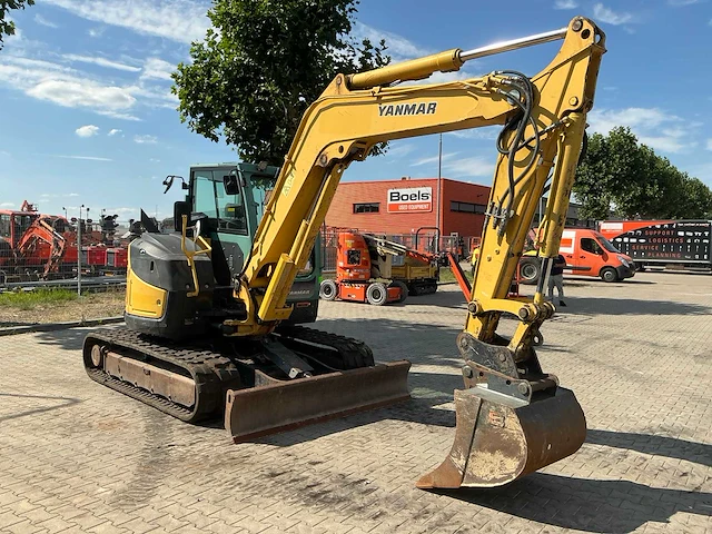 2014 yanmar vio80-u midi rupsgraafmachine binnendraaier - afbeelding 30 van  34