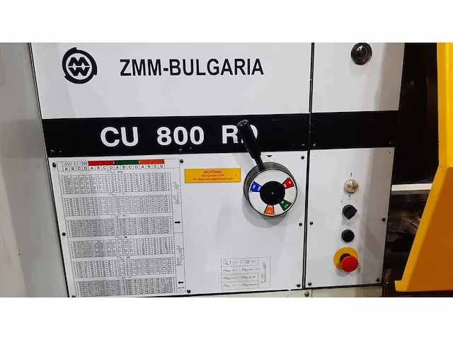 2014 zmm cu800rl universele draaibank - afbeelding 30 van  37
