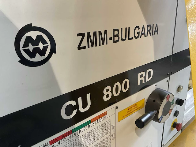 2014 zmm cu800rl universele draaibank - afbeelding 33 van  37