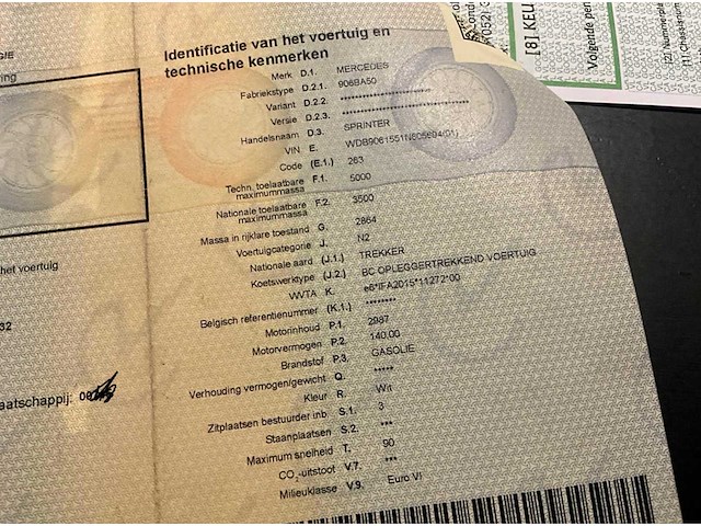 2015 - mercedes-benz - sprinter - be-trekker - afbeelding 32 van  38
