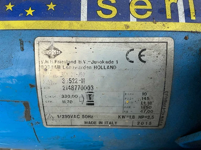 2015 airpress bln 22-350 luchtcompressor - afbeelding 8 van  8