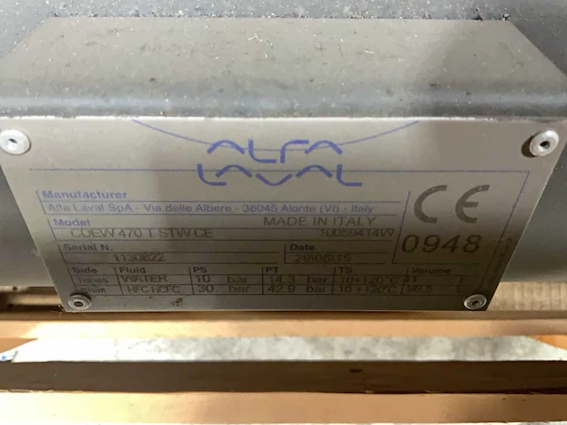 2015 alfa laval watergekoelde condensor ongebruikt - afbeelding 8 van  8