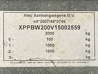 2015 atec eb2 2-1 dubbelas aanhangwagen - afbeelding 11 van  19