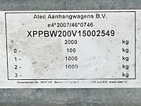 2015 atec eb2 2-1 dubbelas aanhangwagen - afbeelding 17 van  24