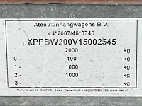 2015 atec eb2 2-1 dubbelas aanhangwagen - afbeelding 18 van  25