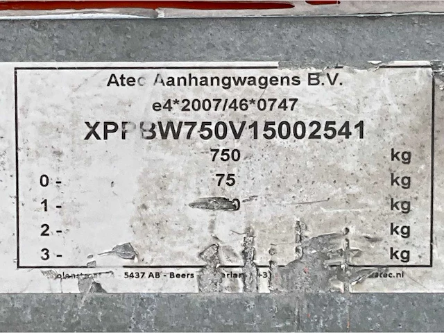 2015 atec eo1300 aanhangwagen - afbeelding 14 van  14