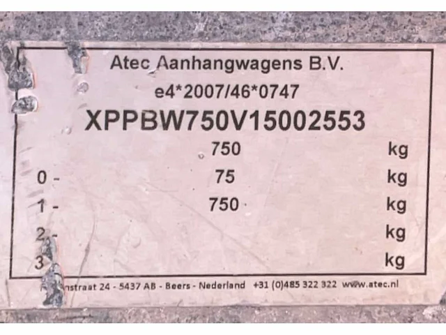 2015 atec eo1300 aanhangwagen - afbeelding 14 van  14