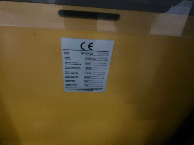2015 atlet ps125 tv269 elektrische palletwagen - afbeelding 7 van  8