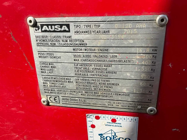 2015 ausa d100 aha dumper - afbeelding 20 van  27