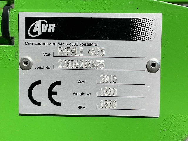 2015 avr rafale 4 x 75 loofklapper - afbeelding 15 van  15