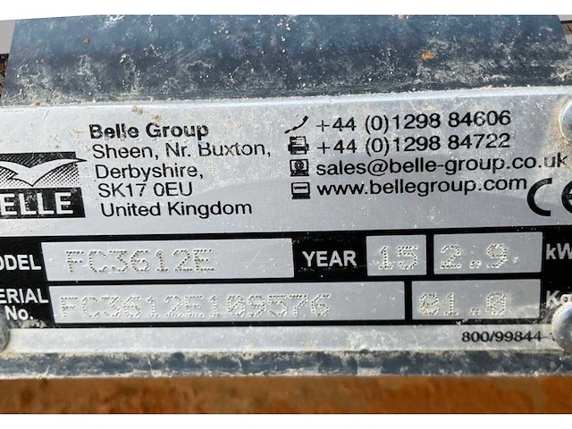 2015 belle fc3612e trilplaat - afbeelding 8 van  8