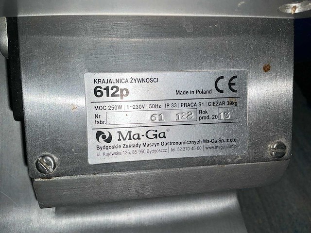 2015 berkel/ma-ga 612p vlees snijmachines - afbeelding 15 van  17