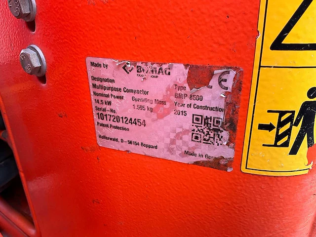 2015 bomag bmp8500 trilwals - afbeelding 20 van  27