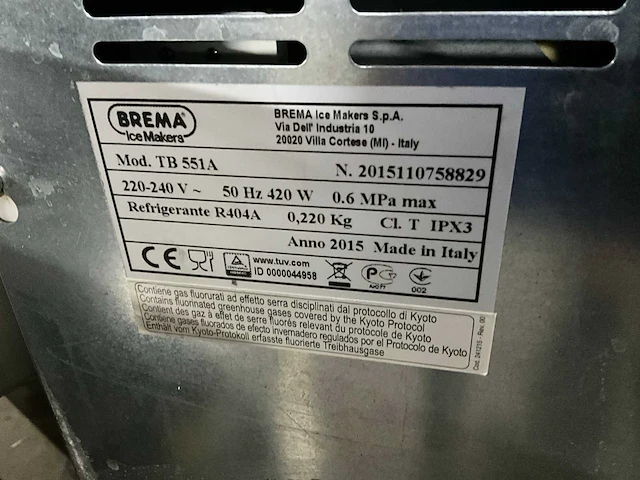2015 brema tb 551a crushed ijsmachine - afbeelding 8 van  8