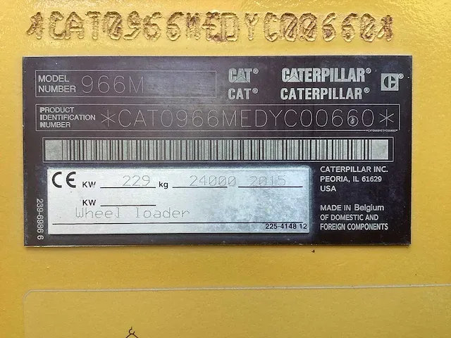 2015 caterpillar 966m shovel - afbeelding 25 van  31