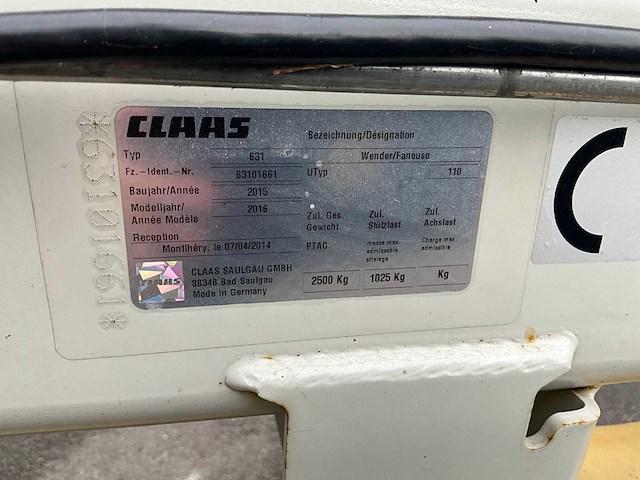 2015 claas volto 1300t schudder - afbeelding 11 van  20