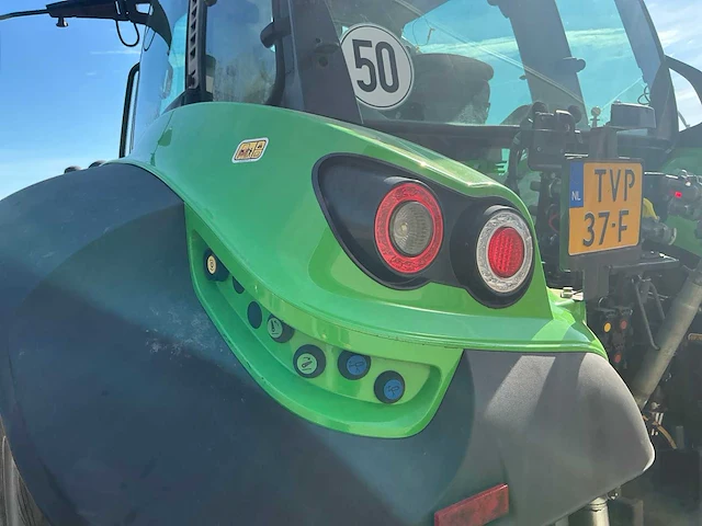 2015 deutz-fahr afrotron 6185ttv vierwielaangedreven landbouwtractor - afbeelding 10 van  38