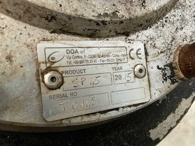 2015 doa sp45 vuilwaterpomp, hydraulisch aangedreven - afbeelding 7 van  7
