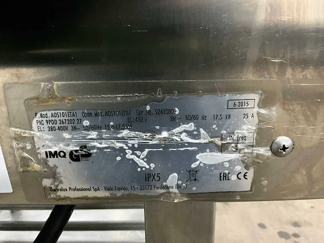 2015 electrolux a0s101eta1 combisteamer - afbeelding 11 van  11