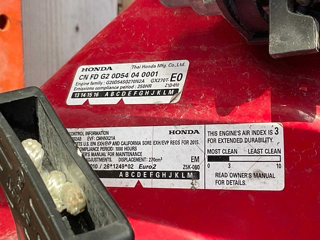 2015 europower ep4100 stroom aggregaat - afbeelding 7 van  8