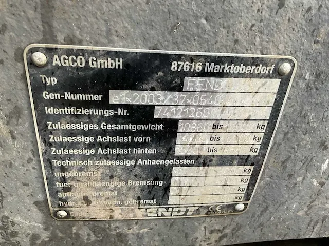 2015 fendt 720 profi vierwielaangedreven landbouwtractor - afbeelding 19 van  26