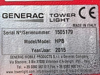 2015 generac tower light hpb hydro power box stationaire lichtmast - afbeelding 16 van  16
