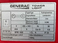 2015 generac tower light hpb hydro power box stationaire lichtmast - afbeelding 15 van  16