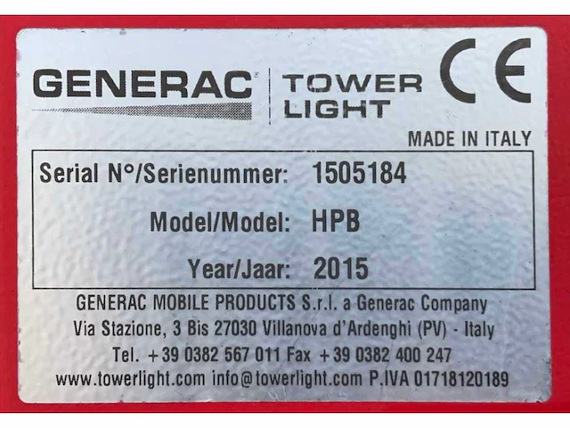 2015 generac tower light hpb hydro power box stationaire lichtmast - afbeelding 3 van  11