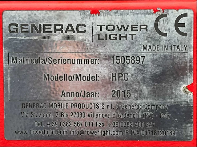 2015 generac tower light hpc hydro power cube hybrid led stationaire lichtmast - afbeelding 16 van  23