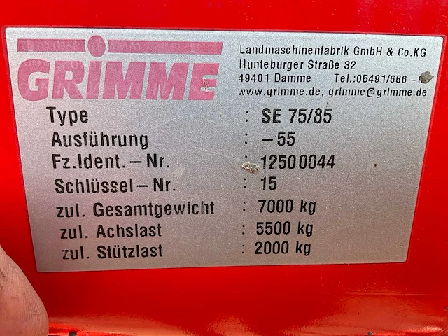 2015 grimme se 75/85-55 aardappelrooier - afbeelding 55 van  59