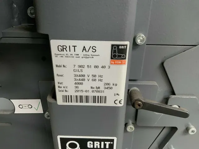 2015 grit gils vlakslijpmachine/bandslijpmachine - afbeelding 14 van  14