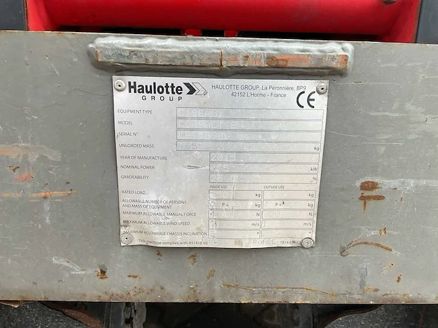 2015 haulotte ciseaux compact 8 hoogwerker - afbeelding 9 van  9