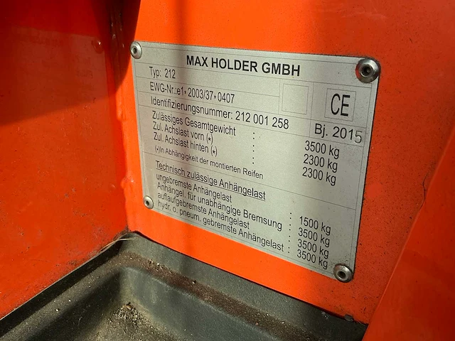 2015 holder c250 werktuigdrager - afbeelding 22 van  29