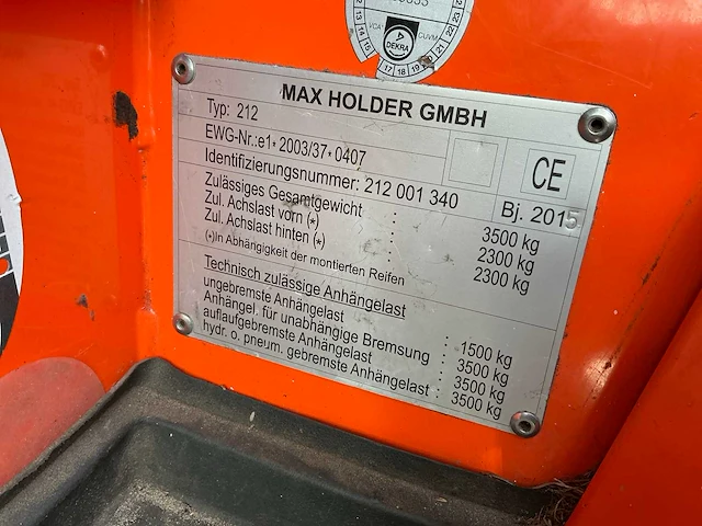 2015 holder c270 werktuigdrager - afbeelding 17 van  24