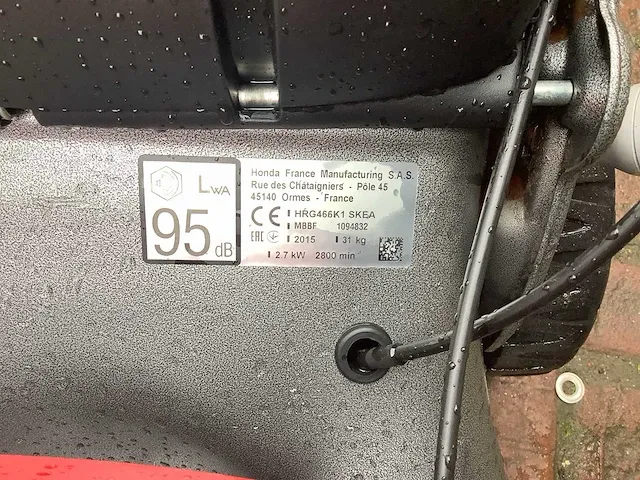2015 honda izzy grasmaaier - afbeelding 6 van  6