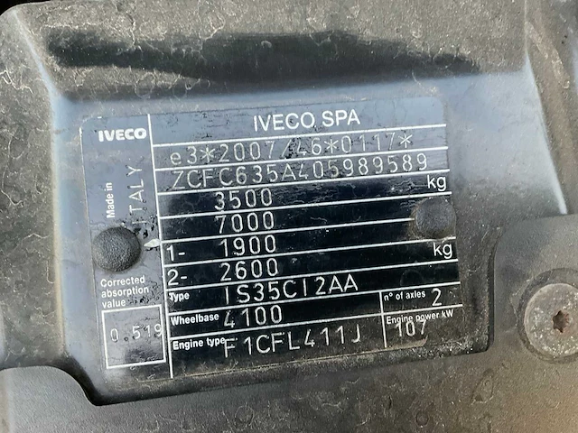 2015 iveco daily 35-15 bedrijfswagen - afbeelding 14 van  21