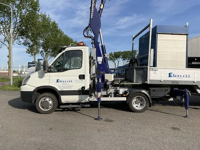 2015 iveco daily 40c18 300 be-trekker met laadkraan en oplegger - afbeelding 5 van  72