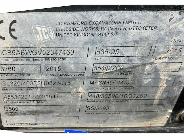 2015 jcb 535-95 t4 verreiker 4x4 - afbeelding 21 van  28