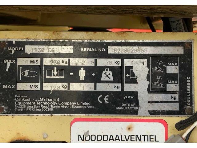 2015 jlg 1930es hoogwerker - afbeelding 20 van  20