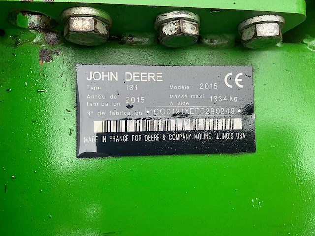 2015 john deere 131 - schijvenmaaier - afbeelding 15 van  26