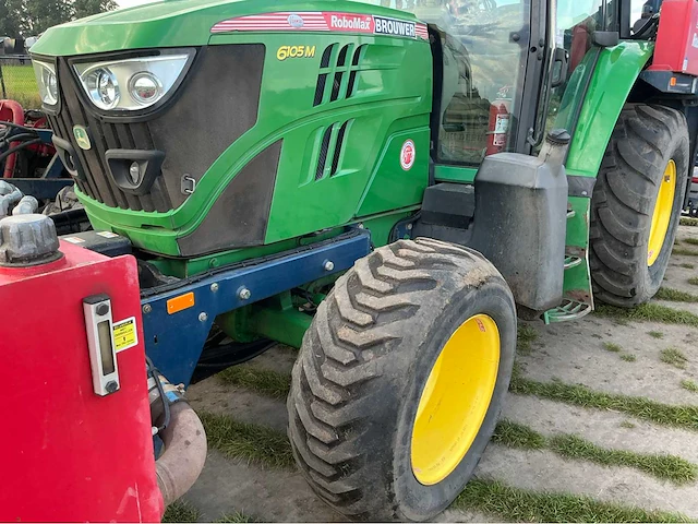 2015 john deere 6105 m met brouwer robomax graszodensteker - afbeelding 27 van  57