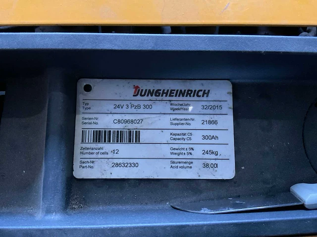 2015 jungheinrich ejc212 stapelaar - afbeelding 11 van  12