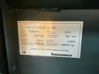 2015 jungheinrich eks110z280zz orderpicker - afbeelding 7 van  15