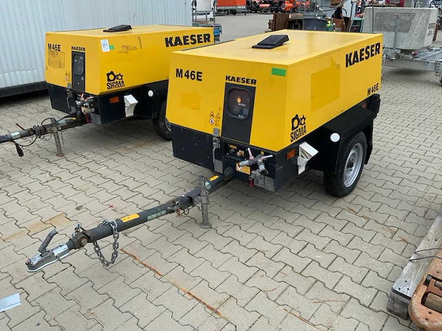 2015 kaeser m46e luchtcompressor aanhangwagen - afbeelding 1 van  15