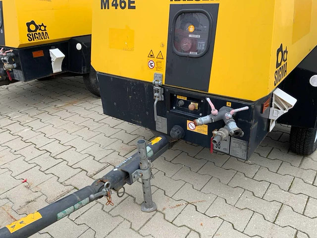 2015 kaeser m46e luchtcompressor aanhangwagen - afbeelding 12 van  15