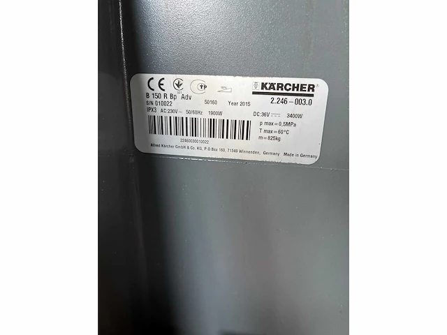 2015 karcher b 150r professional schrobmachine - afbeelding 5 van  13