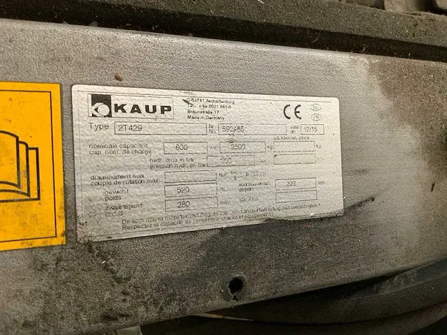 2015 kaup 2t429 4 vorken klem - afbeelding 5 van  6