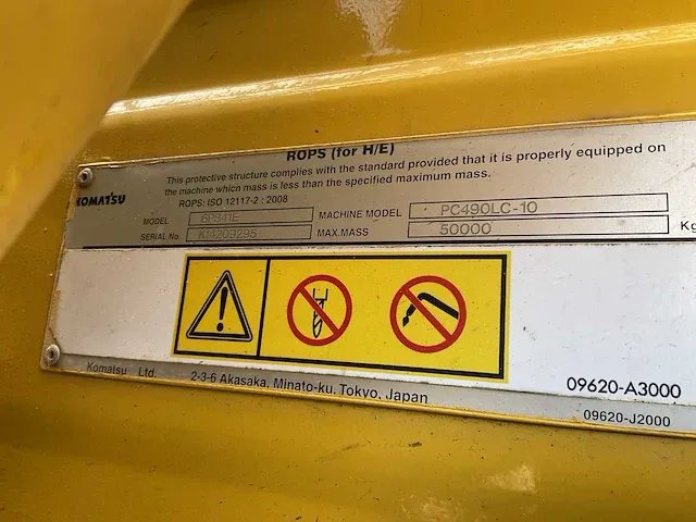 2015 komatsu pc490lc-10 rupsgraafmachine - afbeelding 35 van  64
