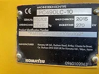 2015 komatsu pc490lc-10 rupsgraafmachine - afbeelding 36 van  64